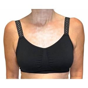 NEW STRAP-ITS women's latic strap bra in black